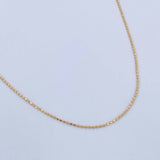 Cadena Militar 1.35gr / 45cm / 0.6mm Oro Amarillo +3 18K &