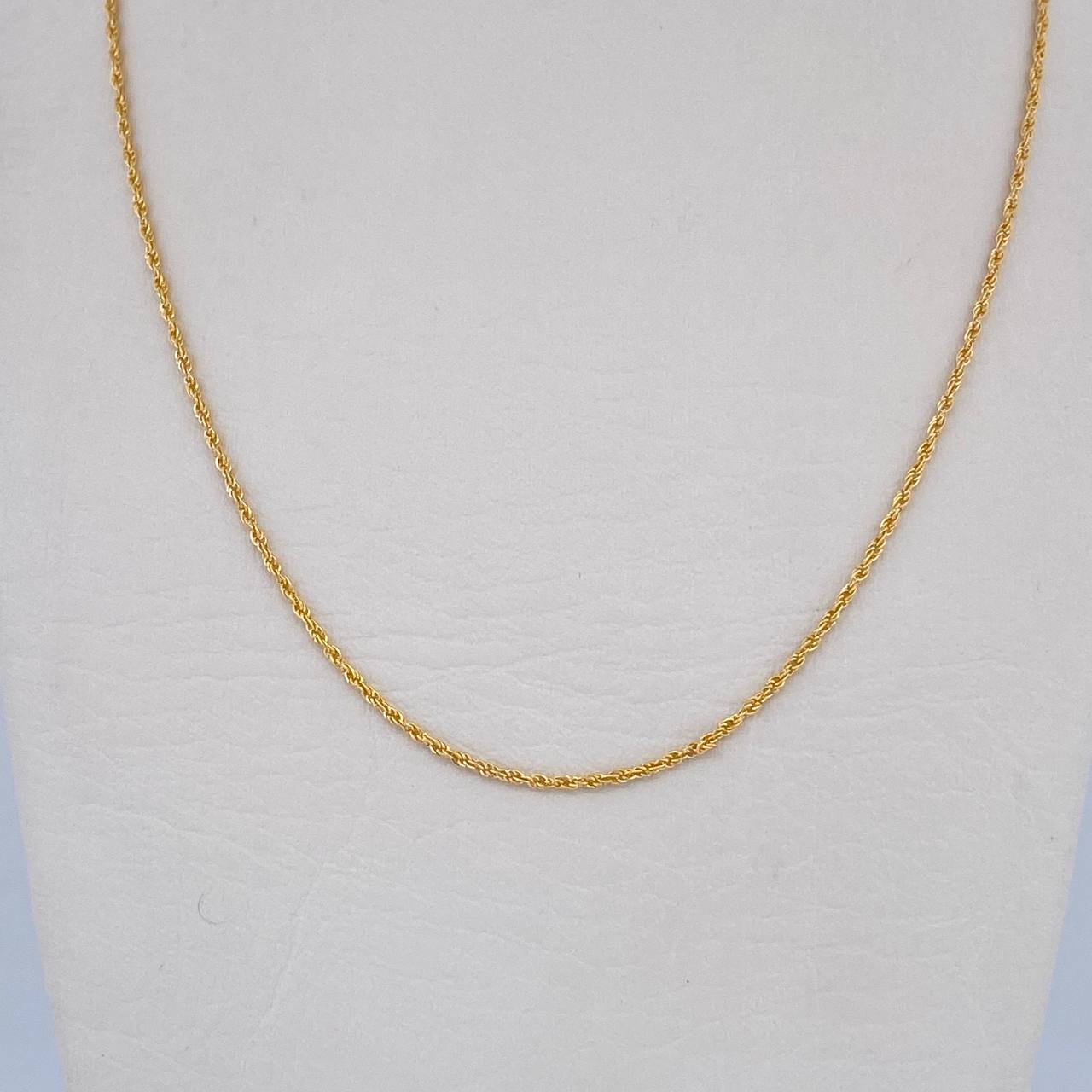 Cadena Lazo 0.85gr / 45cm / 1mm Oro Amarillo +3 18K &