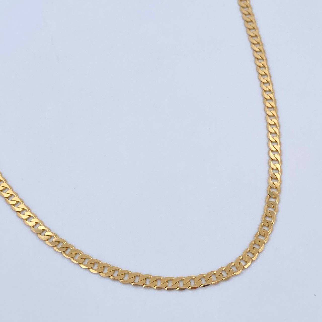 Cadena Cubana 10.25gr / 60.5cm / 2.7mm Oro Amarillo +0 18K &