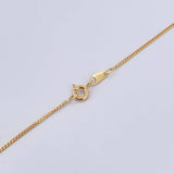 Cadena Mini Cubana 2.4gr / 45.7cm / 1.1mm Oro Amarillo +1 18K $