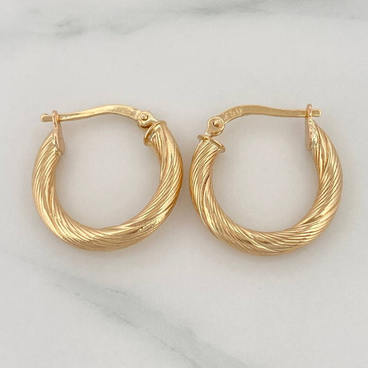 Candongas Rudi 2.05 g / 2 cm Oro Amarillo 18K
