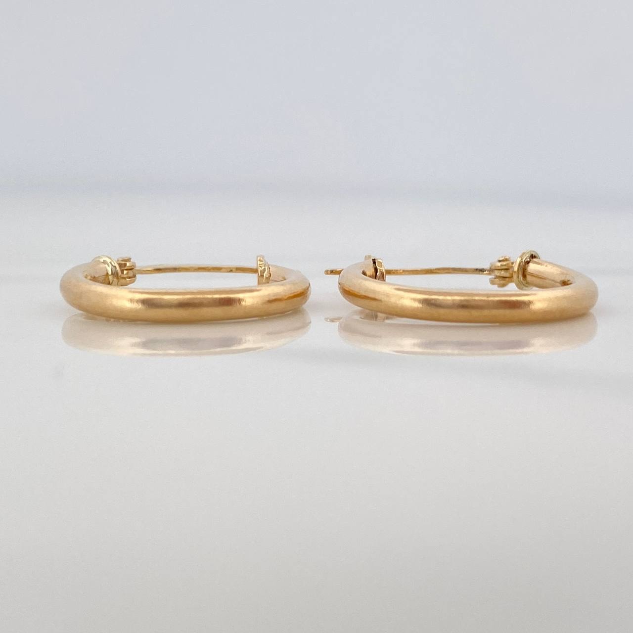 Candongas Jass 1.5 g / 1.7 cm Oro Amarillo 18K