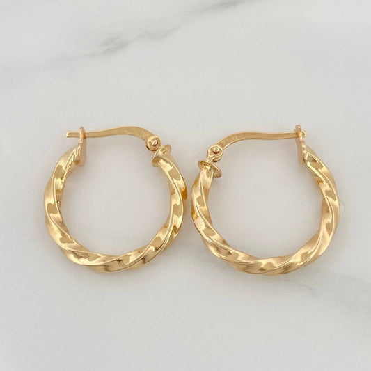 Candongas Lupe 1.95 g / 2.2 cm Oro Amarillo 18K