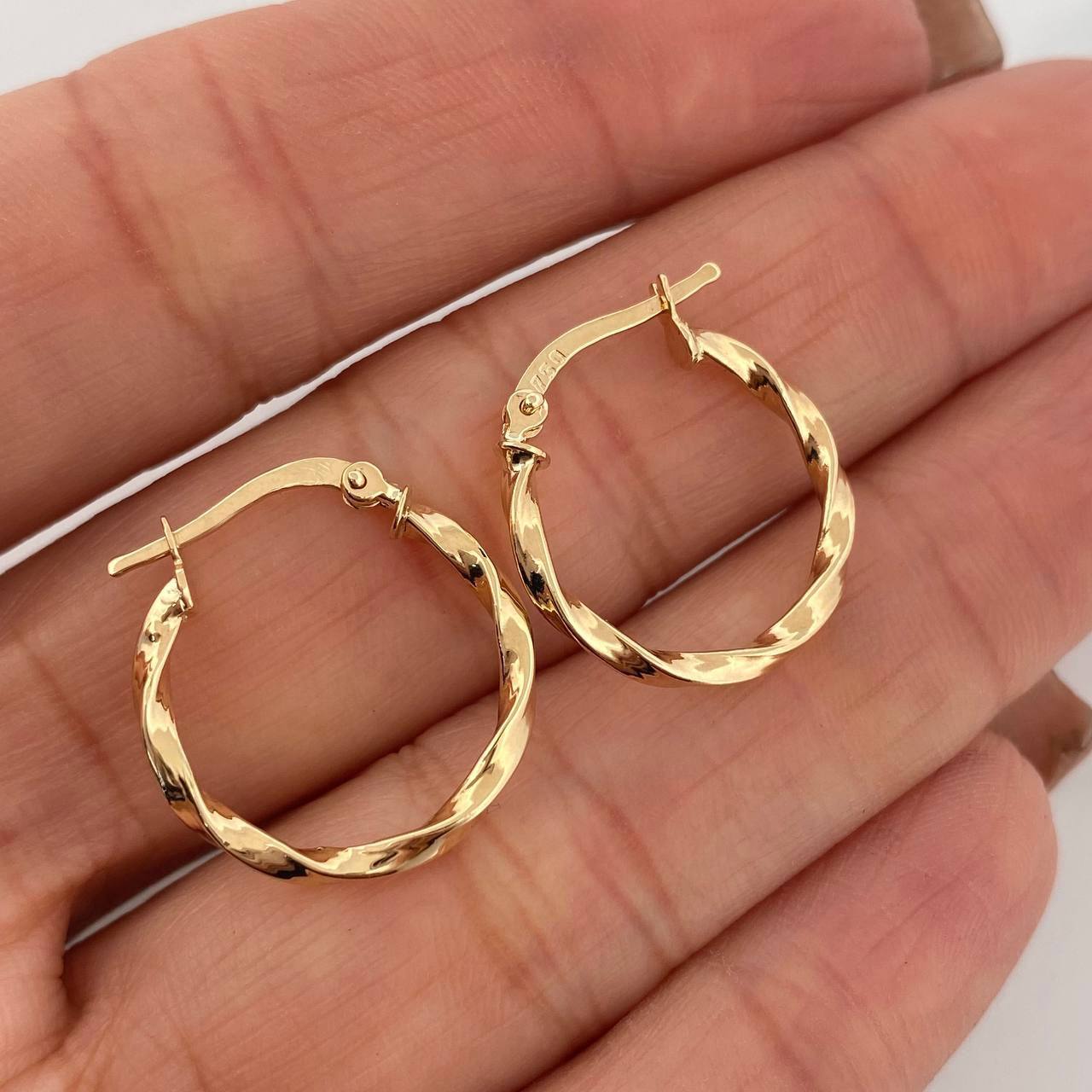 Candongas Kari 1.4 g / 2 cm Oro Amarillo 18K
