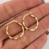Candongas Kari 1.35 g / 2 cm Oro Amarillo 18K