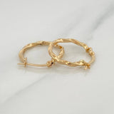 Candongas Kari 1.4 g / 2 cm Oro Amarillo 18K