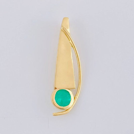 Dije Delta Abstracta Esmeralda 29Pts 1.4 g / 2.5 cm Oro Amarillo 18K