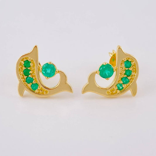 Topos Delfin Esmeraldas 31Pts 2.75 g / 1.3 mm Oro Amarillo 18K