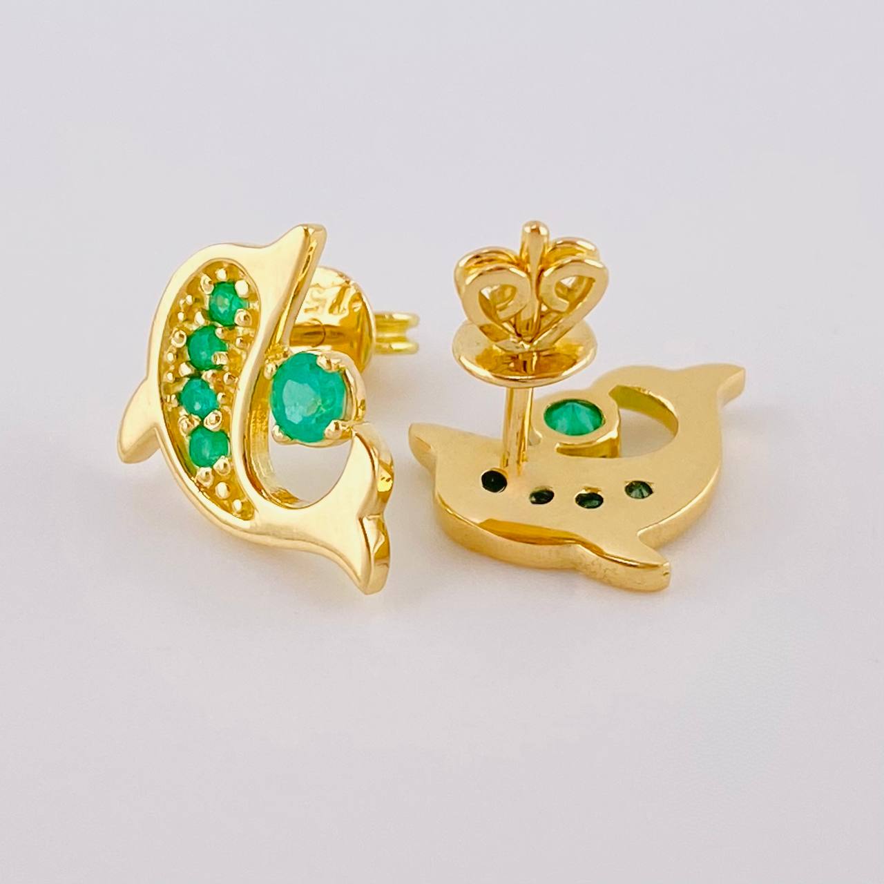 Topos Delfin Esmeraldas 31Pts 2.75 g / 1.3 mm Oro Amarillo 18K