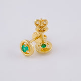 Topos Cetro Esmeralda 17Pts 1.5 g / 6 mm Oro Amarillo 18K