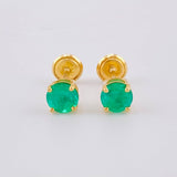 Topos Cuatro Garras Esmeralda 42Pts 1.15 g / 4.7 mm Oro Amarillo 18K