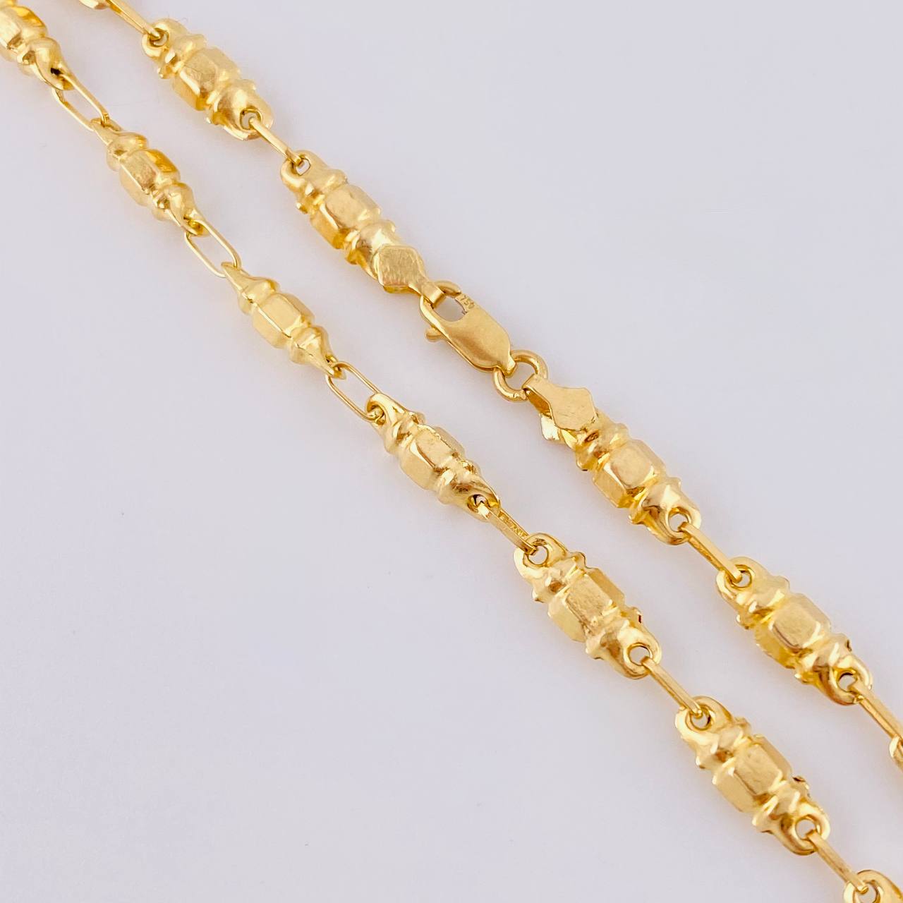 Cadena Rustica Cilindro 7.95 g / 61.5 cm / 3.75 mm Oro Amarillo 18K