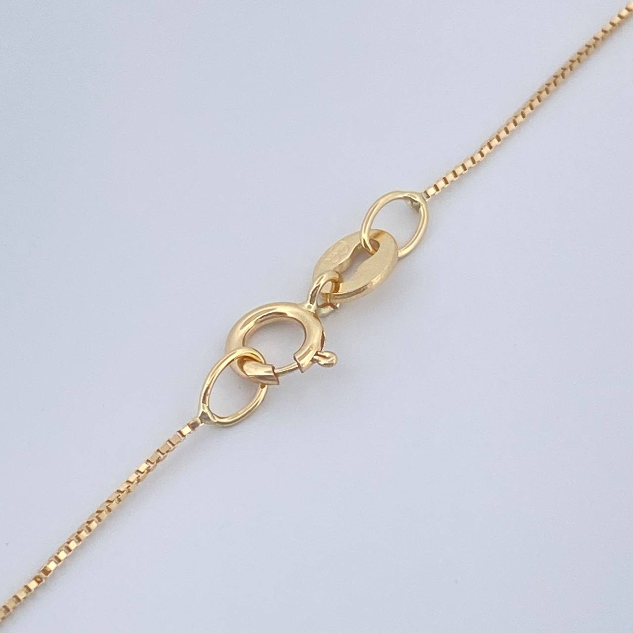 Set Veneciana+Ardilla Esmeralda 05 Pts 1.4gr / 49.8cm / 0.5mm Oro Amarillo 18K %