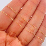 Set Veneciana+ Redonda Esmeralda 23 Pts 1.3gr / 50cm / 0.45mm Oro Amarillo 18K %