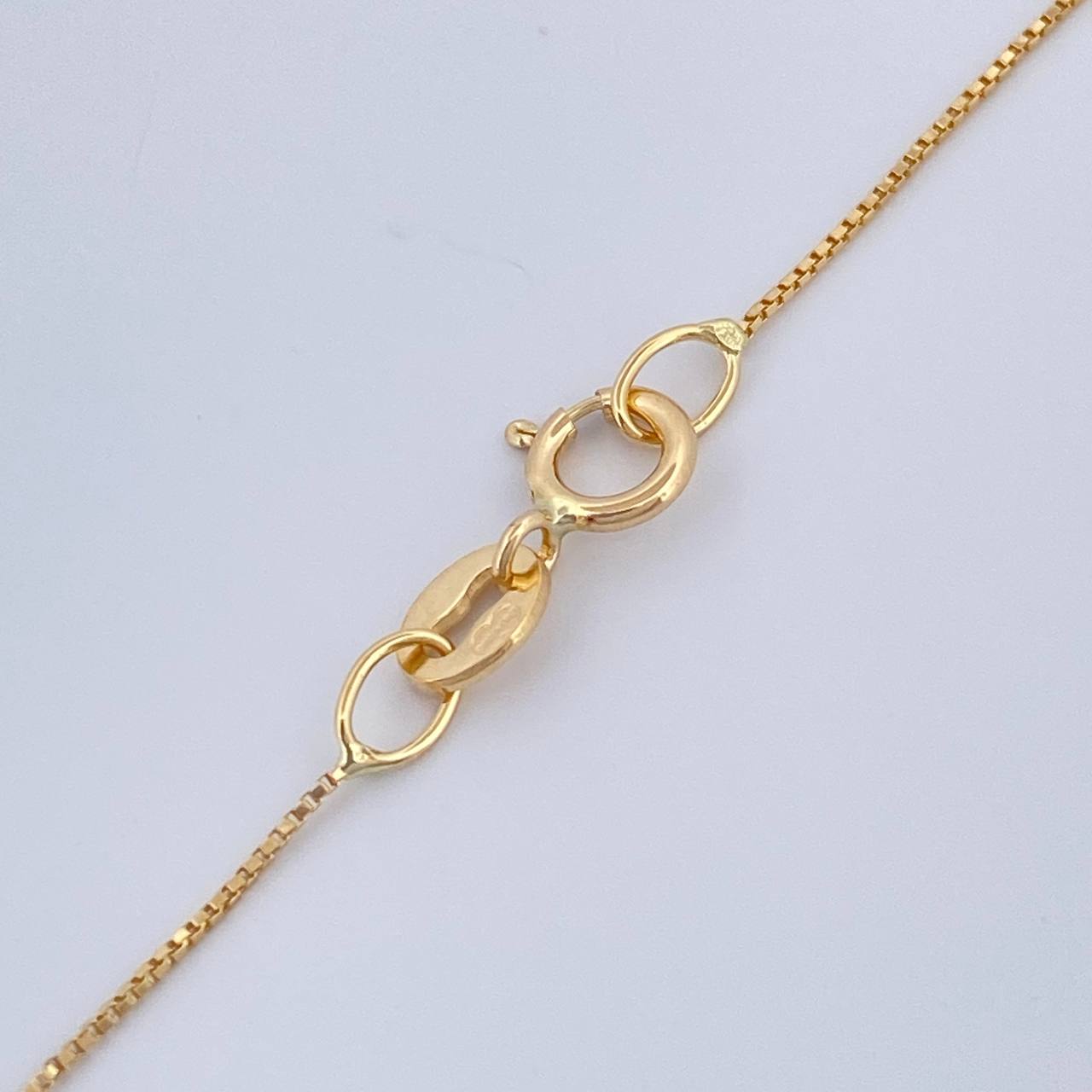 Set Veneciana+ Redonda Esmeralda 18 Pts 1.25gr / 50cm / 0.45mm Oro Amarillo 18K %