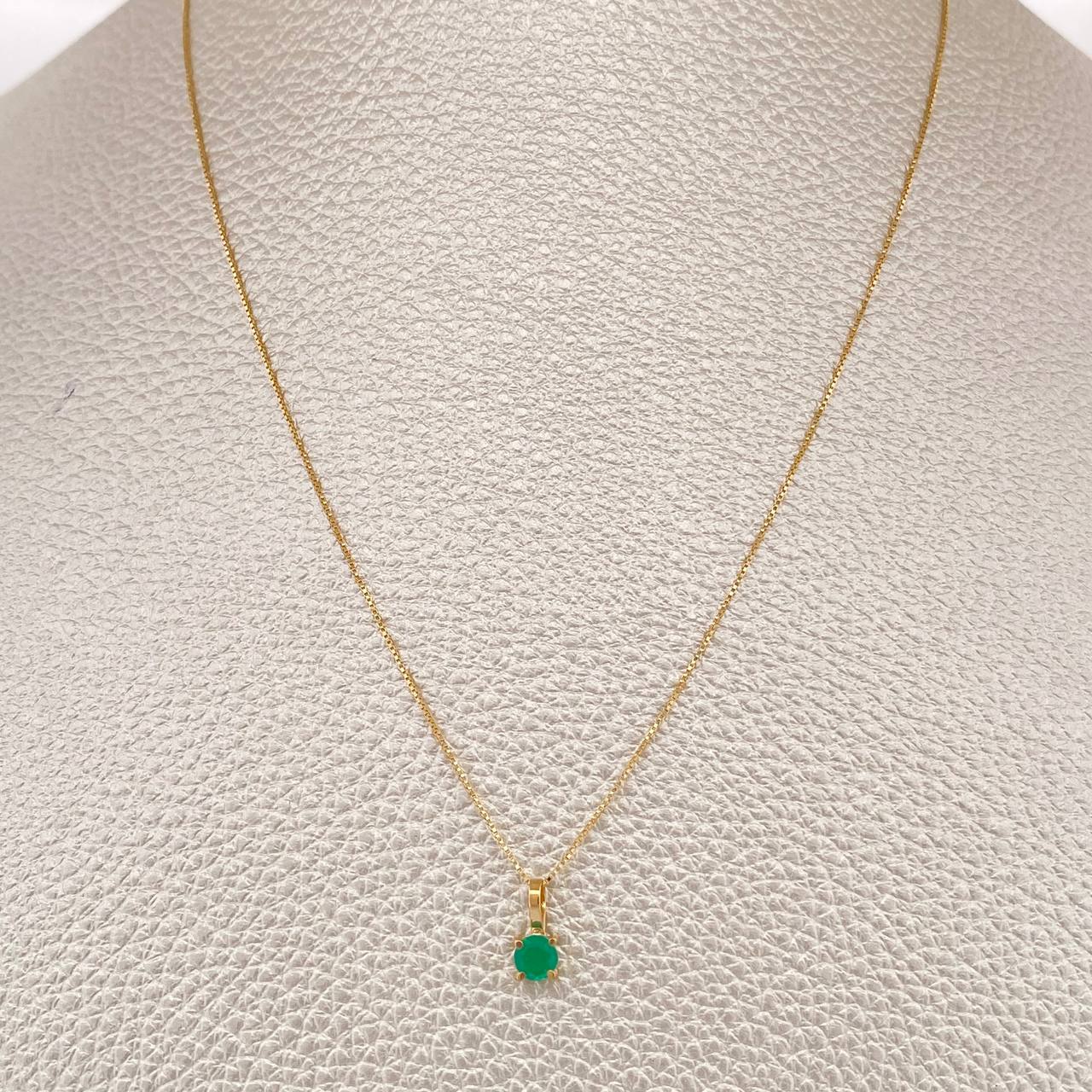 Set Veneciana+ Redonda Esmeralda 18 Pts 1.25gr / 50cm / 0.45mm Oro Amarillo 18K %