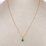 Set Veneciana+ Redonda Esmeralda 18 Pts 1.25gr / 50cm / 0.45mm Oro Amarillo 18K %