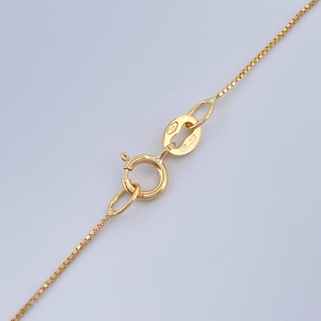 Set Veneciana+ Redonda Esmeralda 23 Pts 1.3gr / 50cm / 0.45mm Oro Amarillo 18K %
