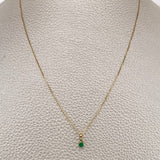 Set Veneciana+ Redonda Esmeralda 23 Pts 1.3gr / 50cm / 0.45mm Oro Amarillo 18K %