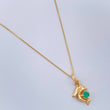Set Veneciana+Delfin Esmeralda 08 Pts 1.4gr / 50.8cm / 0.46mm Oro Amarillo 18K %
