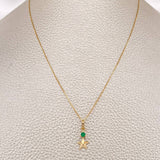 Set Veneciana+ Estrella Esmeralda 11 Pts 1.3gr / 50cm / 0.56mm Oro Amarillo 18K %