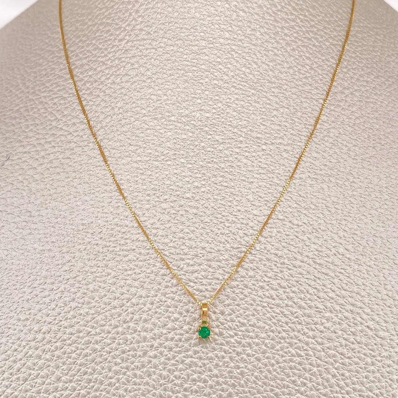 Set Veneciana+ Redonda Esmeralda 08 Pts 1.2gr / 50cm / 0.54mm Oro Amarillo 18K %