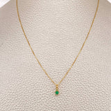 Set Veneciana+ Redonda Esmeralda 08 Pts 1.2gr / 50cm / 0.54mm Oro Amarillo 18K %