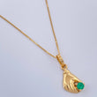 Set Veneciana+Mano Esmeralda 08 Pts 1.4gr / 50.3cm / 0.53mm Oro Amarillo 18K %