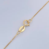 Set Veneciana+Mano Esmeralda 08 Pts 1.4gr / 50.3cm / 0.53mm Oro Amarillo 18K %