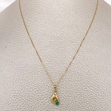 Set Veneciana+Mano Esmeralda 08 Pts 1.4gr / 50.3cm / 0.53mm Oro Amarillo 18K %