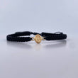 Pulsera Negra Virgen Milagrosa 0.3gr / Oro Amarillo 18K &