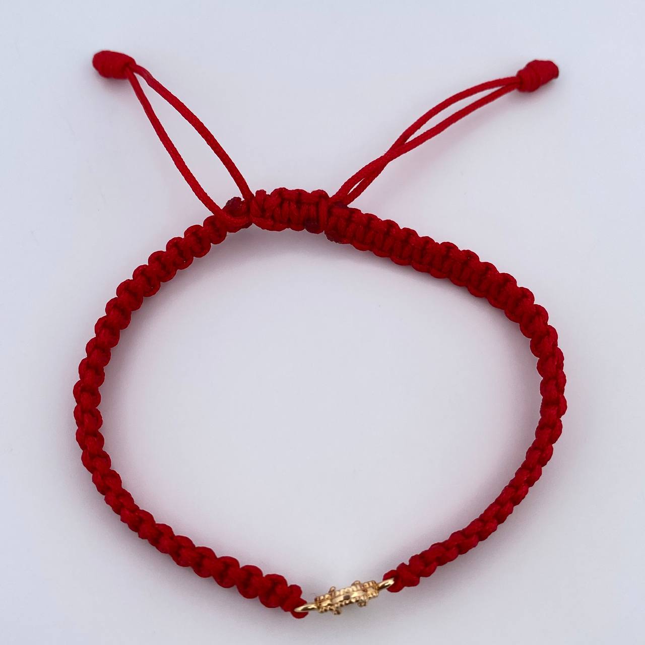 Pulsera Roja Trebol 0.65gr / Nacar Blanco Oro Amarillo Nac.Esp. 18K &