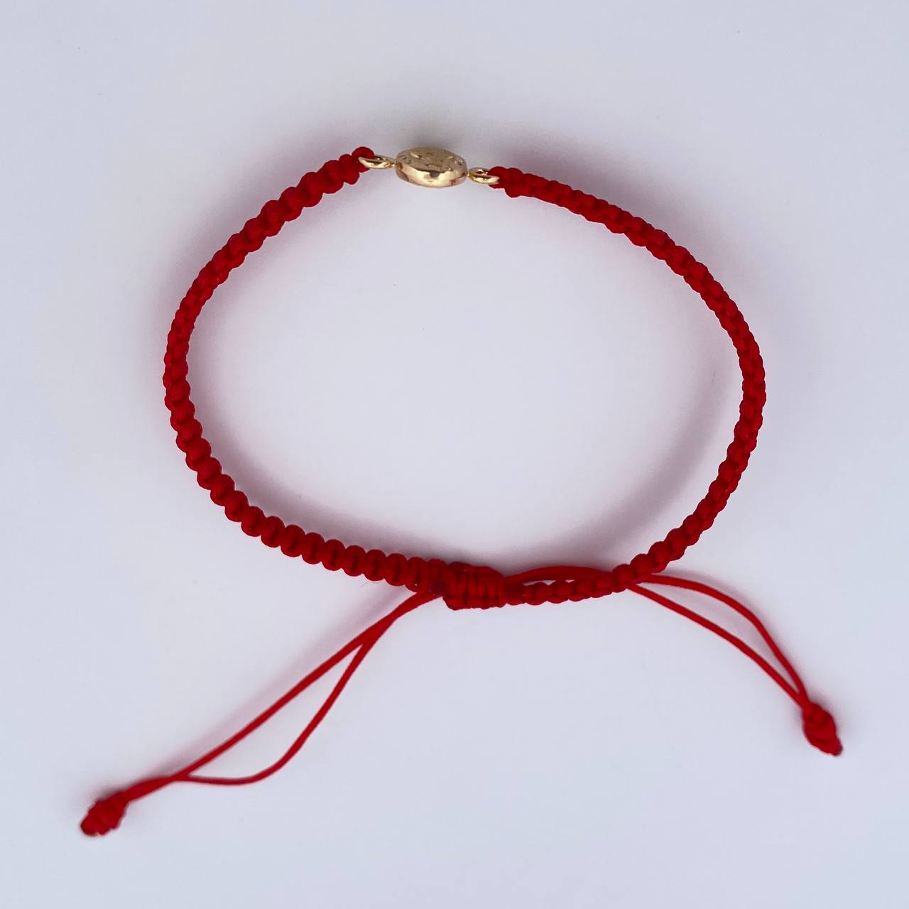 Pulsera Roja Virgen Del Carmen 0.35gr / Oro Amarillo 18K &