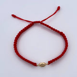 Pulsera Roja Letra J 0.4gr / Oro Amarillo 18K &