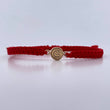 Pulsera Roja Letra G 0.4gr / Oro Amarillo 18K &