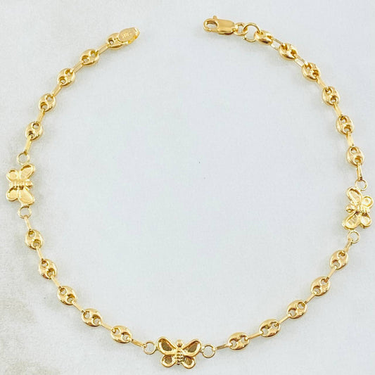 Pulso GC Mariposa 2.25gr / 18cm / Oro Amarillo 18K *