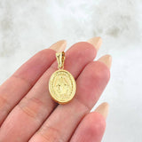 Dije Virgen Milagrosa 1.55gr / 2.8cm / Oro Amarillo 18K ©