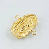 Herraje Silueta Virgen Guadalupe 1.55gr / 1.9cm / Oro Amarillo 18K ©