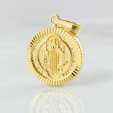 Dije San Benito 1.5gr / 2.5cm / Oro Amarillo 18K