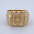 Anillo Sello Corona RX 7.35gr / T11 3/4 / Oro 18K $