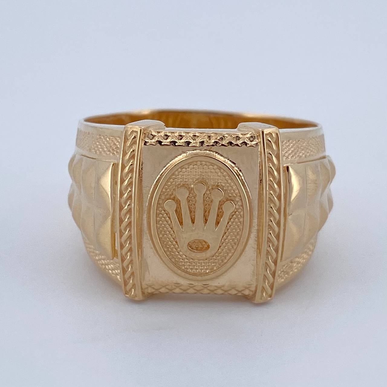 Anillo Sello Corona RX 6.65gr / T9 / Oro 18K $