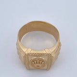 Anillo Sello Corona RX 6.65gr / T9 / Oro 18K $