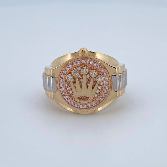 Anillo Correa Corona RX 8.05gr / T9 1/2 / Oro 18K $