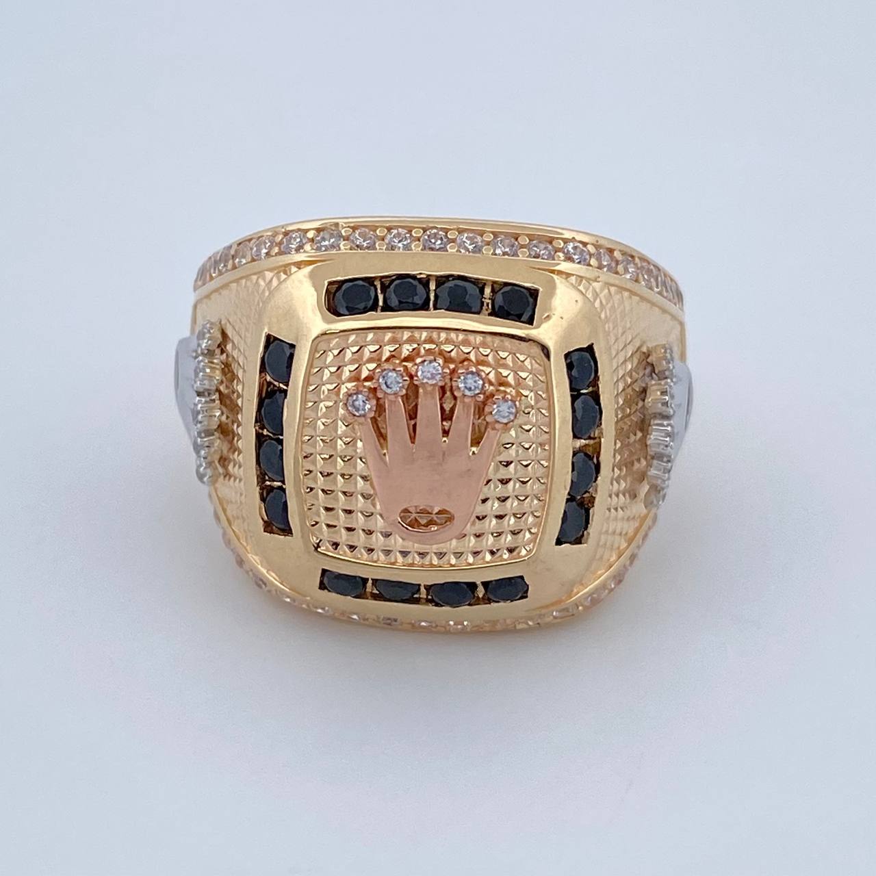 Anillo Sello Corona RX 12.8gr / T10 1/2 / Oro 18K $