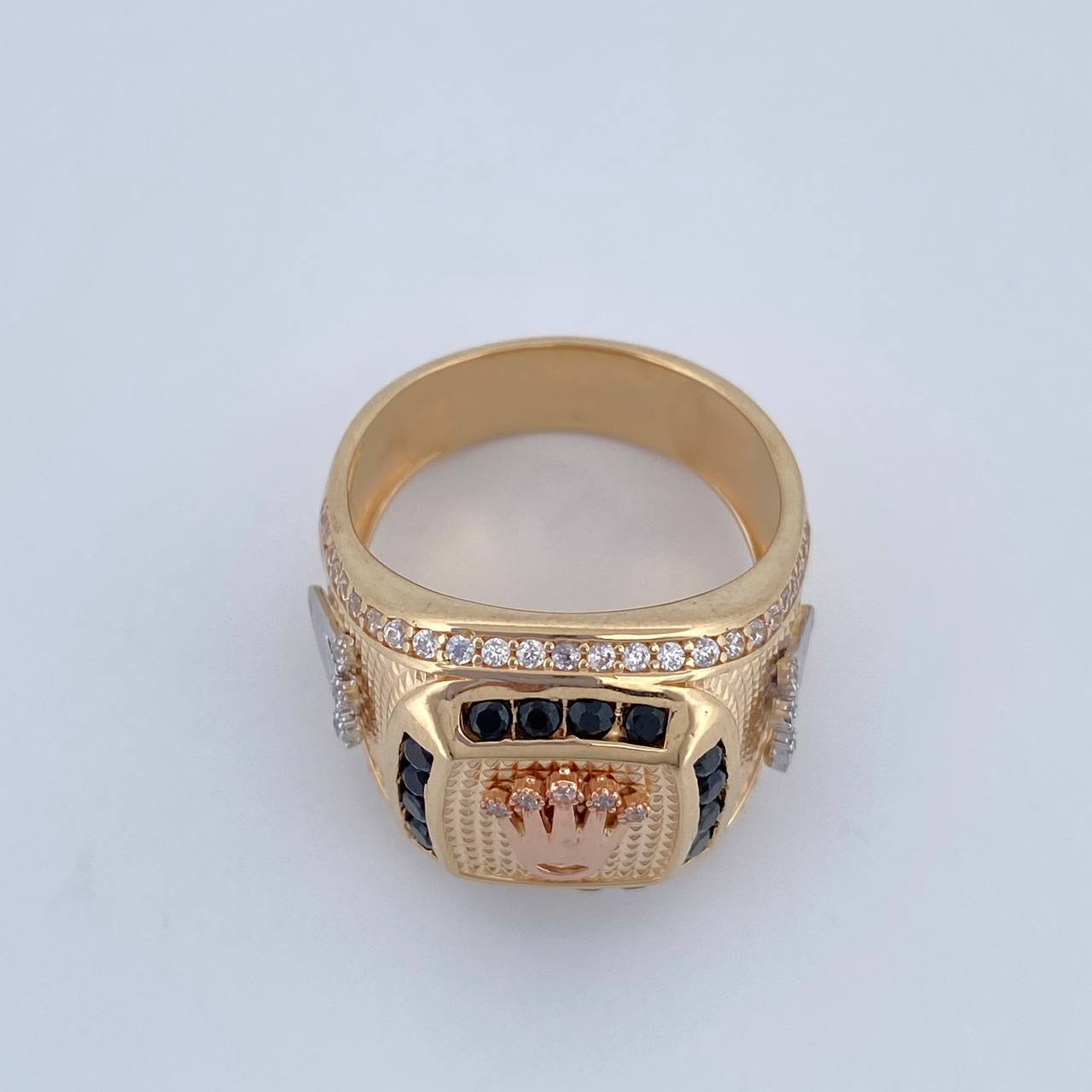 Anillo Sello Corona RX 12.8gr / T10 1/2 / Oro 18K $