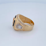 Anillo Sello Corona RX 12.8gr / T10 1/2 / Oro 18K $