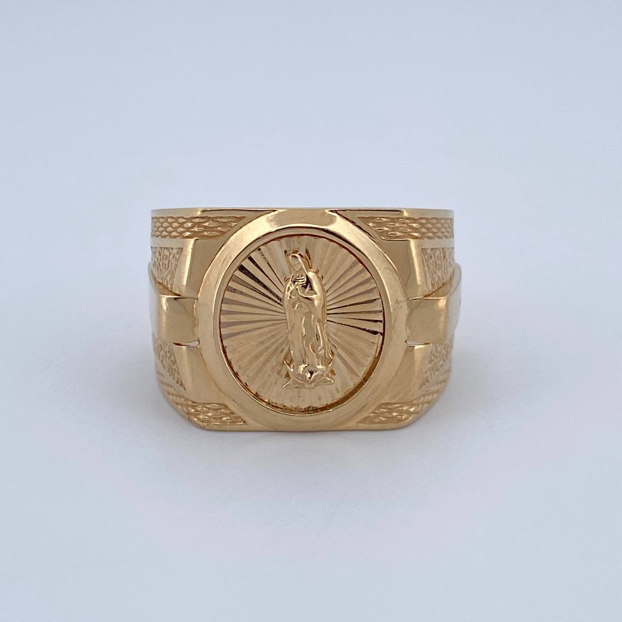 Anillo Virgen de Guadalupe 7.7gr / T9 1/4 / Oro 18K $
