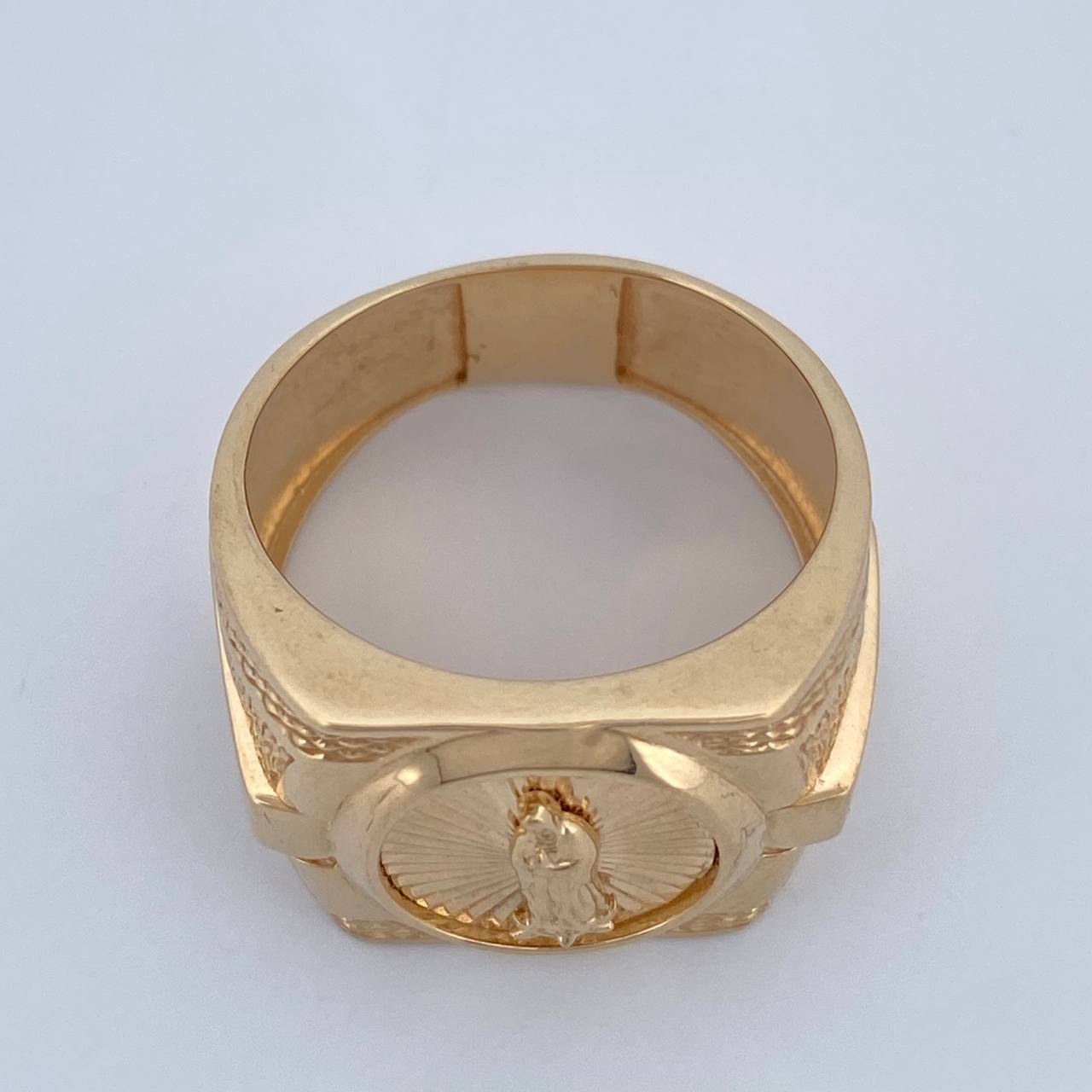 Anillo Virgen de Guadalupe 7.7gr / T9 1/4 / Oro 18K $