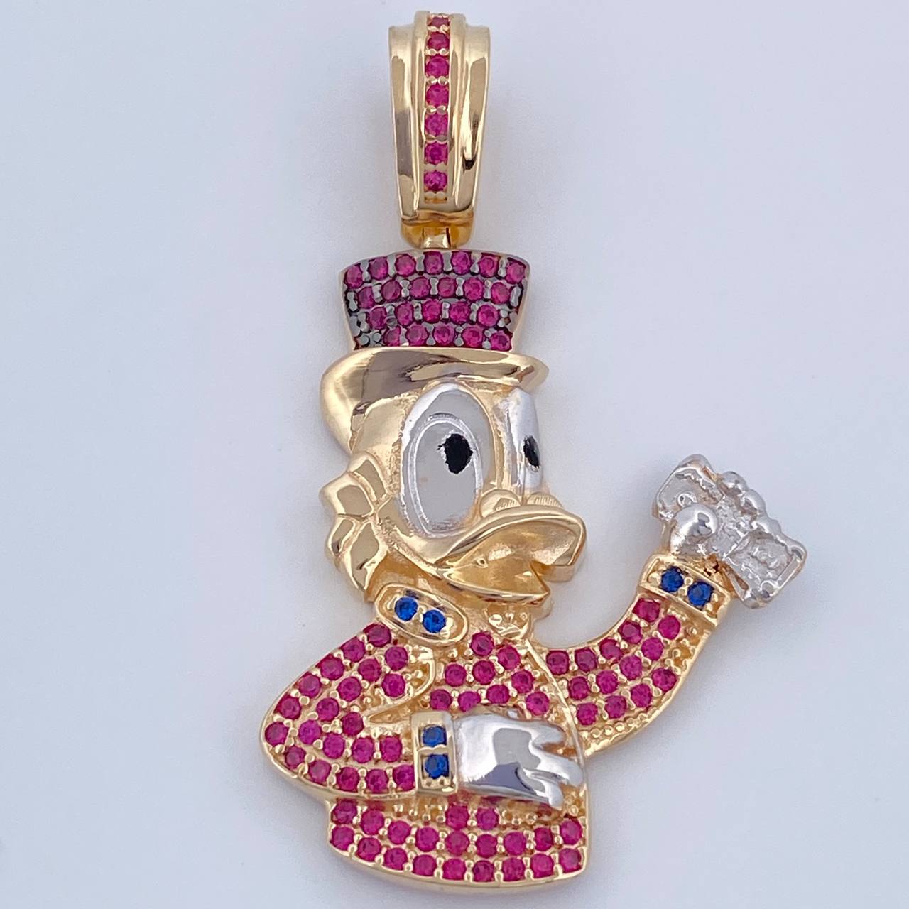 Dije Pato Inspirado Billetes 6.4gr / 4cm / Oro 18K $