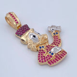 Dije Pato Inspirado Billetes 6.4gr / 4cm / Oro 18K $